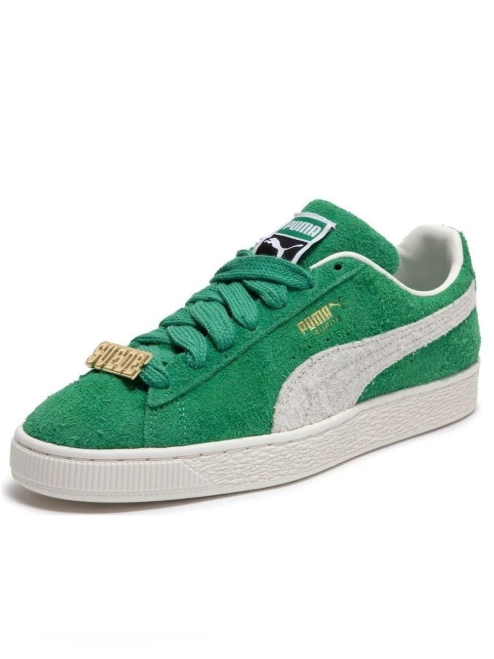 Puma Suede Fat Lace Archive Green Men's Shoes Sneakers 393167 02 New Sz 9.5